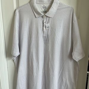 Jos. A. Bank pollo shirt, men’s, traveller, 4xlt, trailer fit, white, #11